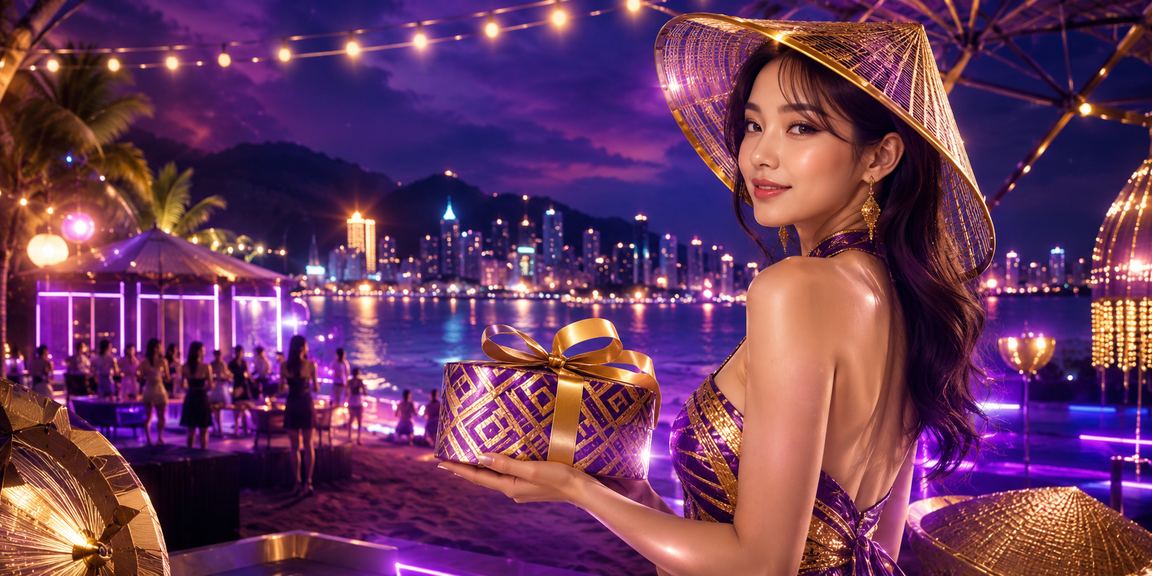 Người dùng tại Phú Quốc tham gia casino trực tuyến với trang phục truyền thống nón lá